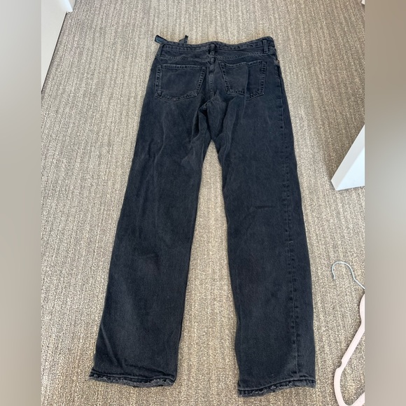 Black straight leg jeans - Picture 2 of 3